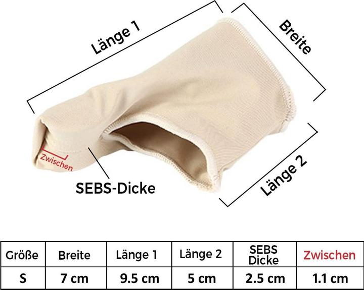Immagine prodotto Cbx Benda per la correzione dell'alluce valgo con cuscinetto in silicone integrato 2 pezzi (Crema piedi e gel piedi)