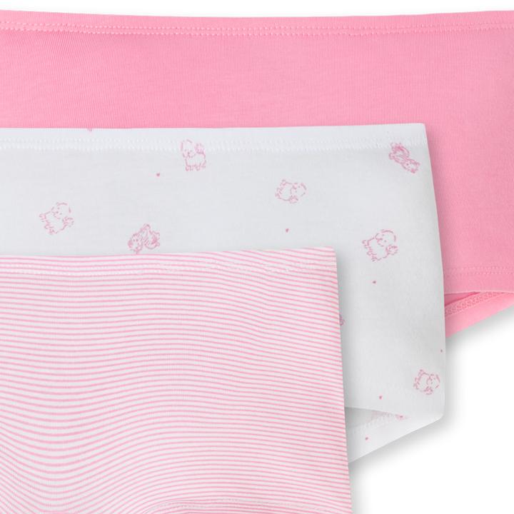 Actual product image Schiesser 9 Pack Kids Girls 95/5 Organic Cotton Shorts (128, pack of 9)