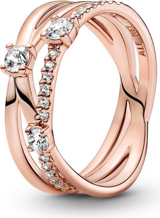 Immagine prodotto Pandora Anello a tripla fascia scintillante rosa (50)