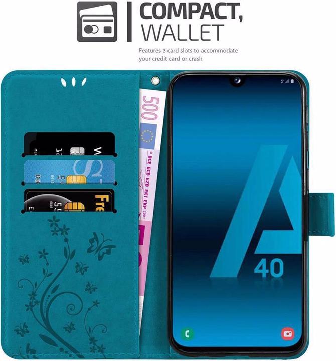 Productafbeelding Cadorabo Bloemen Boekomslag (Samsung Galaxy A40)