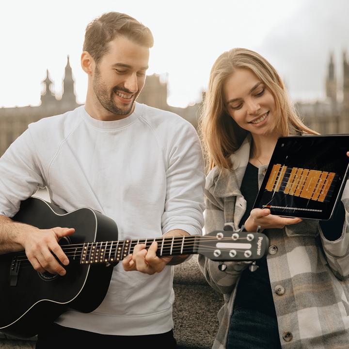 Image du produit Popu Music Guitare western Poputar T2 (Guitare occidentale, Rosewood (matériau de pont), Épicéa (table d'harmonie), Acajou (matériau arrière), Acajou (matériau latéral), Acrylonitrile butadiene styrene (ABS) (matériau de la planche à doigts))