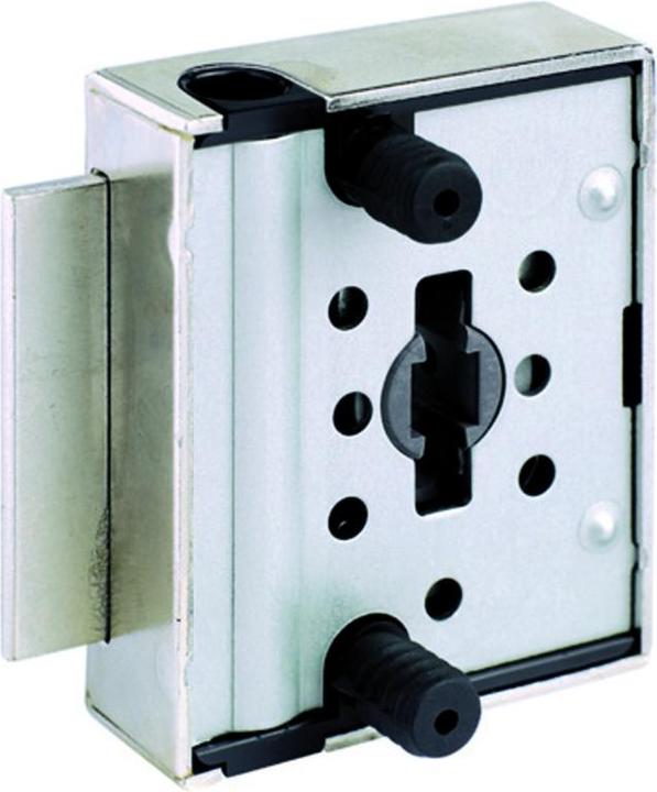 Immagine prodotto Heusser Serrature a spagnoletta per armadi TERZA, fissaggio a pressione (Mezzo cilindro con manopola rotante)