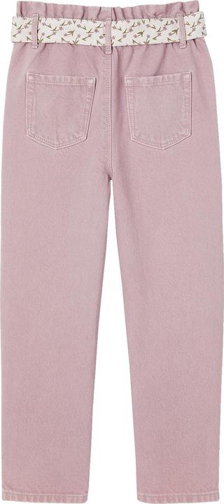 Vertbaudet Mädchen Paperbag-Hose mit Stoffgürtel