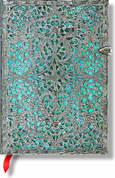 Actual product image Paperblanks Maya Blue (12.5 x 16.5 cm, Lined, Hardcover)