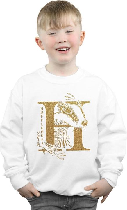 Image du produit - Sweat HUFFLEPUFF GLITTER - Garçon (140, 146)