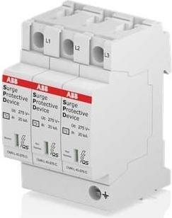 Actual product image ABB Stotz & Kontakt OVR T2 3L 40-275 P QS SPD type 2 for 230/400V TN-C OVR T2 3L 40-275 P QS