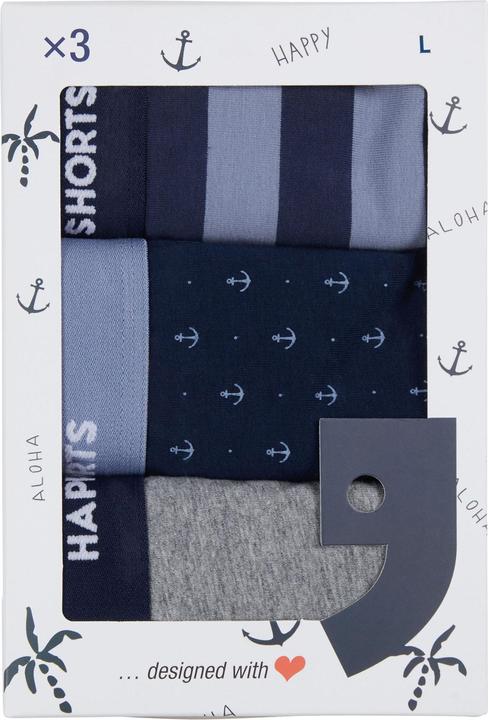 Immagine prodotto Happy shorts Retro Boxer Jersey (M, confezione da 3)