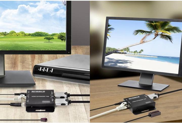 Actual product image SpeaKa Professional 4K HDMI extender (extension) via network cable (Extender)