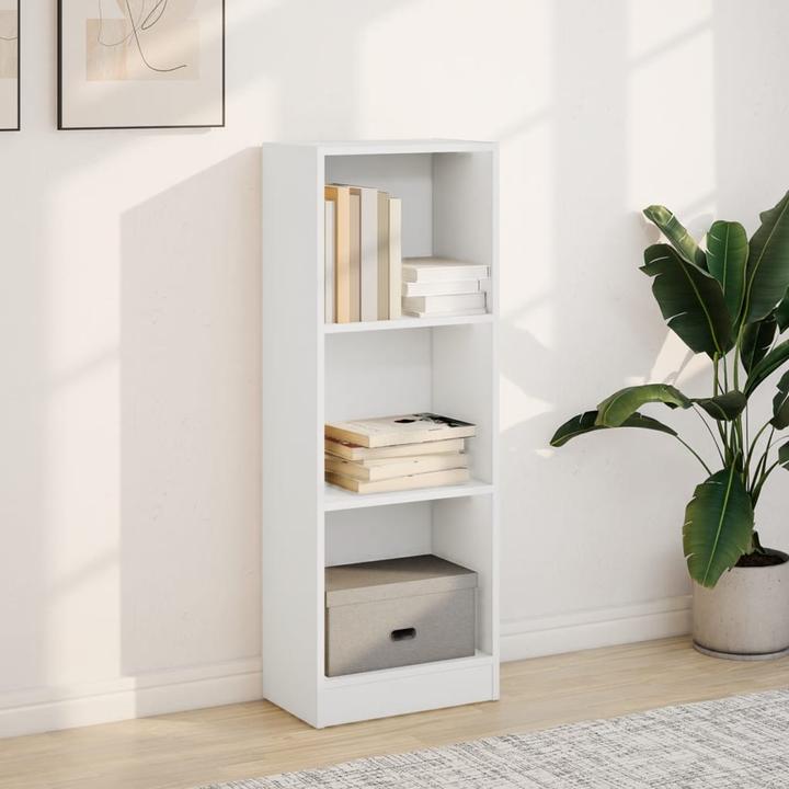 Immagine prodotto VidaXL Bücherregal Bücherschrank Standregal Büroregal Weiss Holzwerkstoff (40 x 24 x 109 cm)