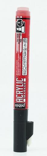 Productafbeelding Pebeo Acryl Marker Medium Wig Tip 4mm (Rood, 4 mm)