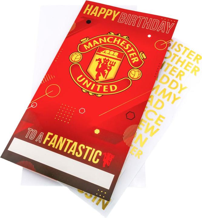 Actual product image Manchester United FC Personalised Birthday Card (1 pcs.)