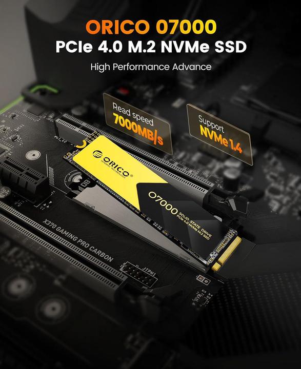 Produktbild Orico 4TB O7000 M.2 NVMe 2280 R7000:W6500 (4000 GB, M.2 2280)