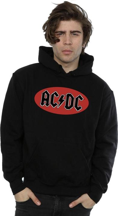 Actual product image AC/DC Mens Red Circle Logo Hoodie (XXL)