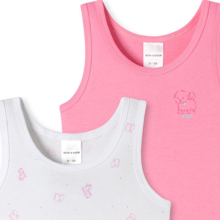 Immagine prodotto Schiesser Confezione di 6 magliette di cotone biologico a coste fini per bambini (128)
