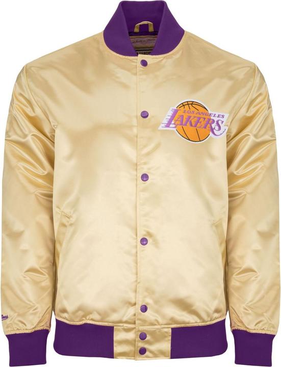 Mitchell & Ness M&N Lightweight Satin Jacke - Los Angeles Lakers gold - XXL (XXL)