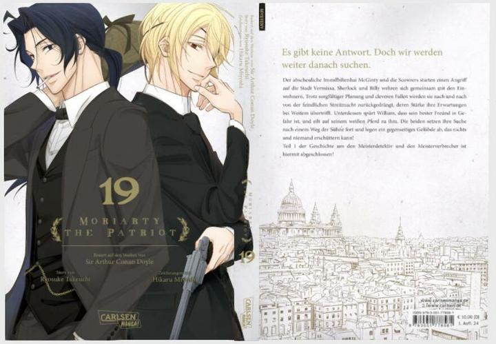 Produktbild Moriarty the Patriot 19 (Deutsch, Hikaru Miyoshi, Ryosuke Takeuchi, 2024)