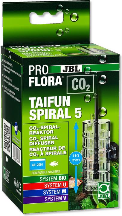 Produktbild JBL Aquaristik und Terraristik ProFlora CO2 Taifun Spiral 5 (Aquarium Reinigung)