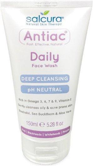 Actual product image Salcura Skincare Antiac Daily Face Wash Facial Cleansing Gel 150 ml Unisex (Cleaning cloths, 150 ml)