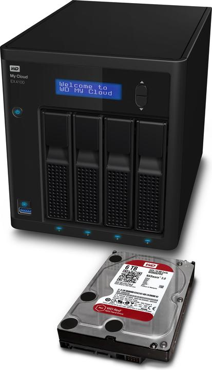 Produktbild WD My Cloud EX4100 (2 x 4 TB, WD Red)