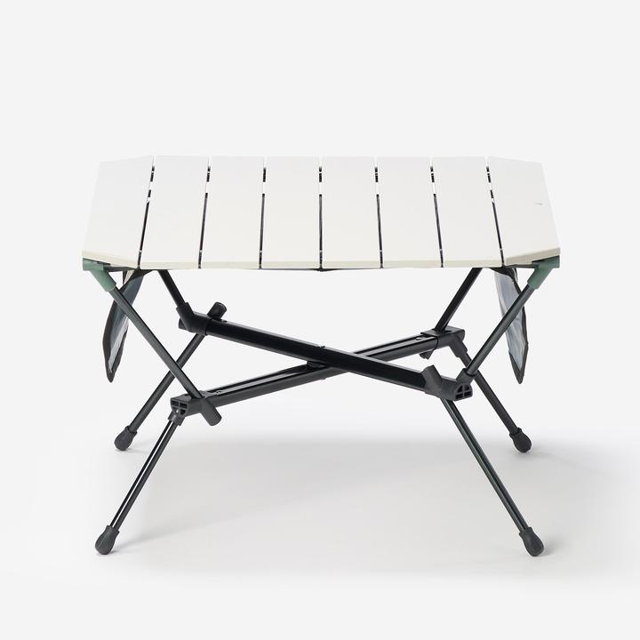 Image du produit Quechua TABLE BASSE - COMPACTE - DE CAMPING- 500 -BEIGE- VERT