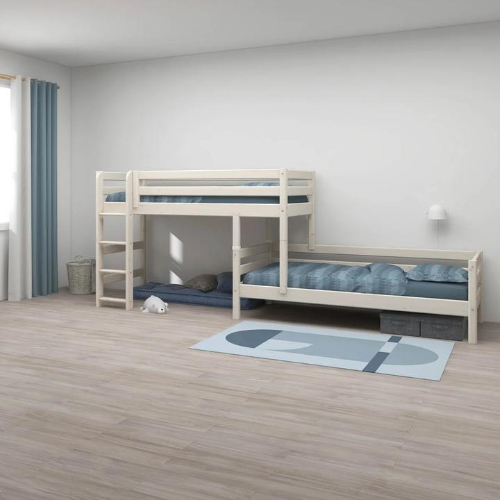 Actual product image Flexa Medium height combi bed Classic with straight ladder (90 x 200 cm)