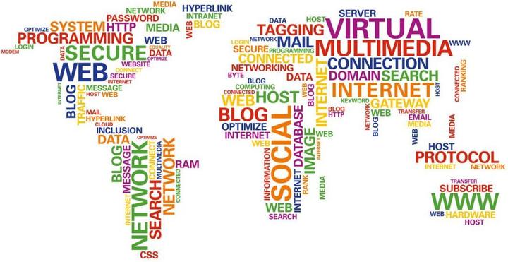 Image du produit Trenddeko Carte du monde Typo - Network (200 x 102 cm)