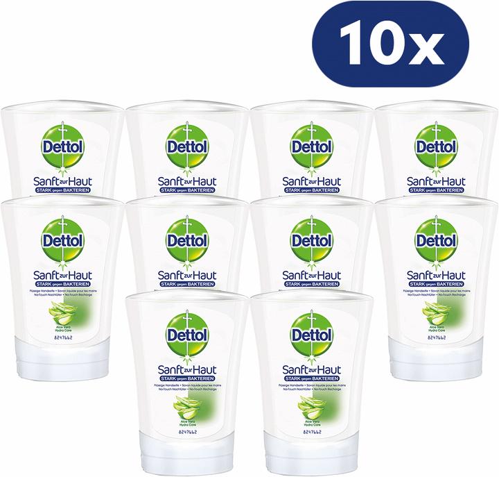 Dettol Recharge No Touch Aloe Vera pack annuel 10x pièces