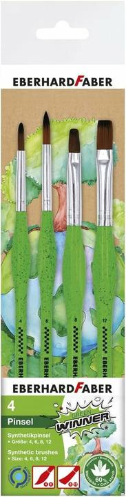 Faber-Castell EBERHARD FABER Green Winner Pinsel-Set 4-teilig (12 mm)