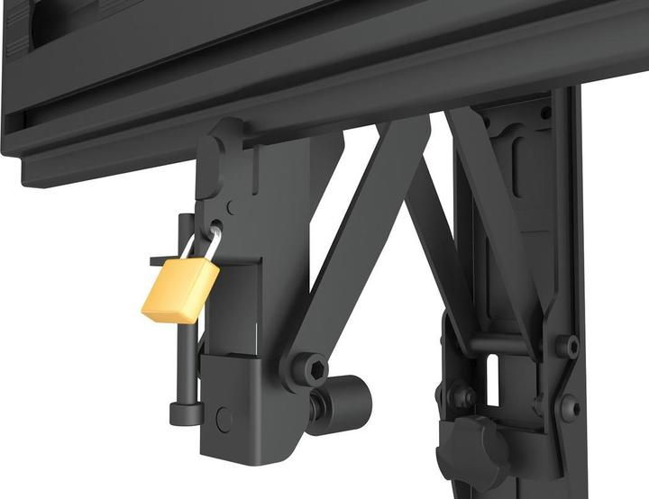 Produktbild Multibrackets Wandhalter Push in Pop out, 40"-75", schwarz (Wand, 75", 30 kg)