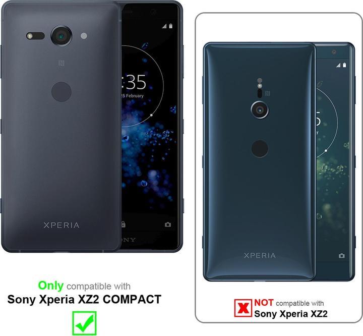 Actual product image Cadorabo Book Invisible Magnet Cover (Sony Xperia XZ2 Compact)