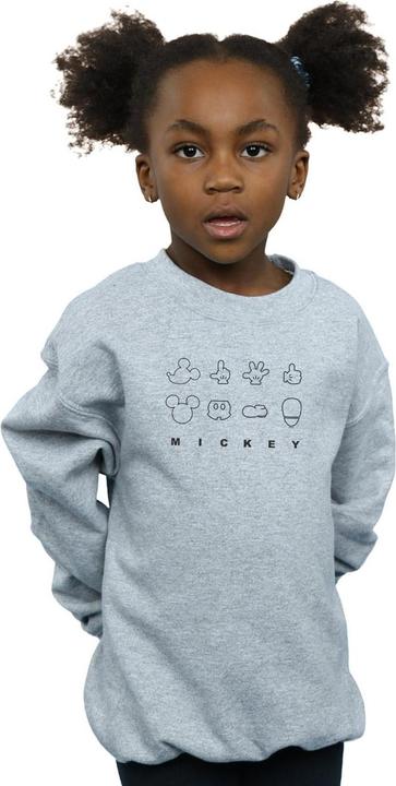 Immagine prodotto Disney Mickey Mouse Deconstructed Felpa Ragazze (140, 146)