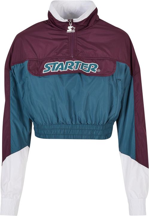 Starter Ladies Colorblock Pull Over Jacket