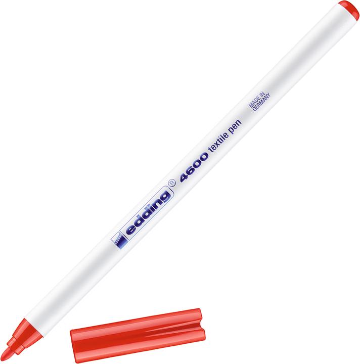 Immagine prodotto Edding 4600 - Penna per magliette (Rosso, 1 mm, 1 x)