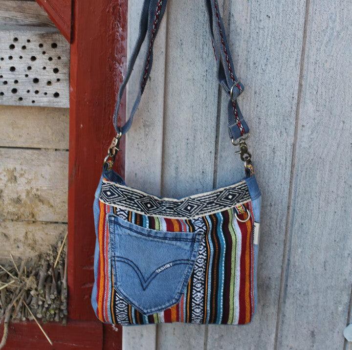 Actual product image Sunsa Jeans Bag Handbag Crossbody Shoulder Bag No.57
