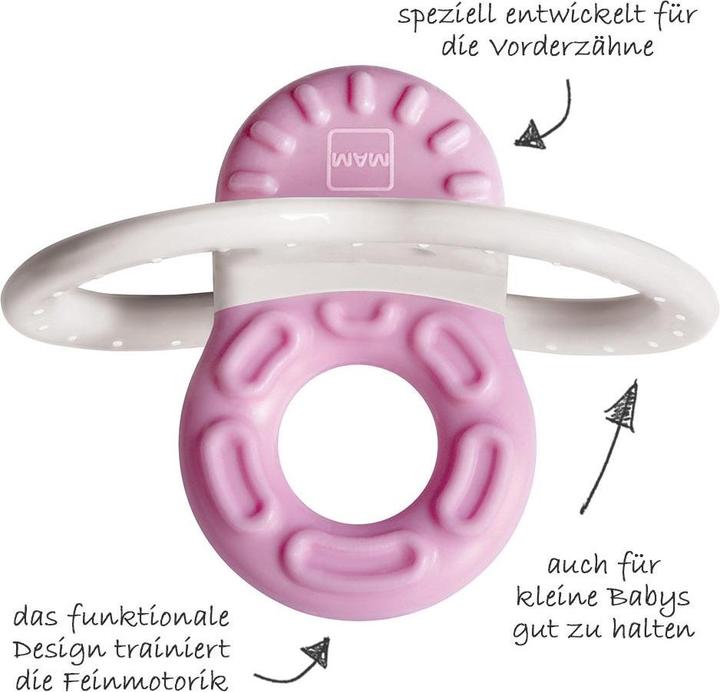 Produktbild MAM Beissringe & Zahnungshilfen Beissring Bite & Relax Phase 1 - Pink