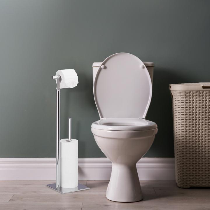Image du produit Relaxdays Porte-papier toilette, sur pied
