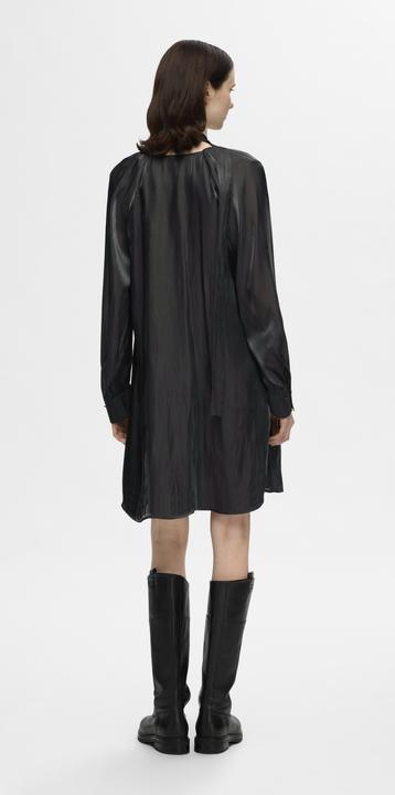 Image du produit Selected Femme Robe métallique avec décolleté en V (34)