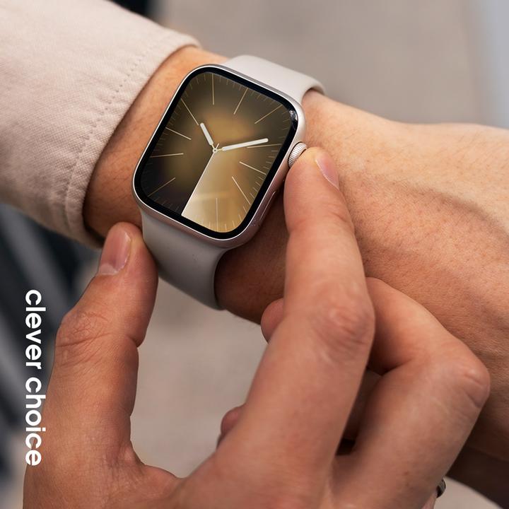Immagine prodotto Crong Liquid - Apple Watch Armband 38/40/41mm (Stein ohne) (Silicone liquido, 3, 4, 9, Apple Watch Series 1)