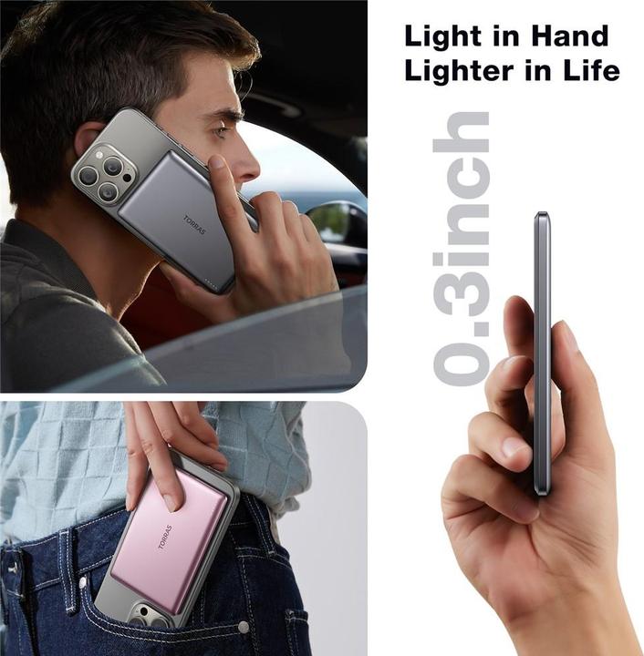 Actual product image Torras MiniMag Powerbank (5000 mAh, 18 W, 18 Wh)