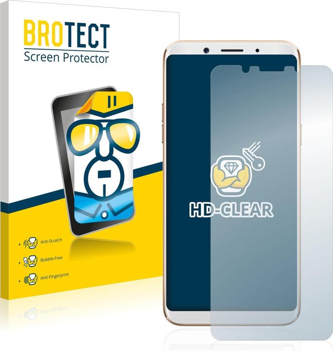 Produktbild BROTECT Schutzfolie Displayschutz Klar (2 Stück, Oppo A75)