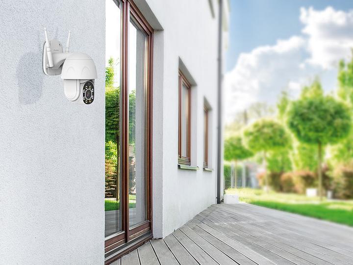 Produktbild 7links Pan-Tilt-Überwachungskamera mit Full-HD, 87-dB-Sirene, Nachtsicht, LAN