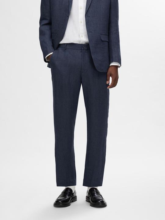 Actual product image Selected Homme Regular fit linen suit trousers (46)