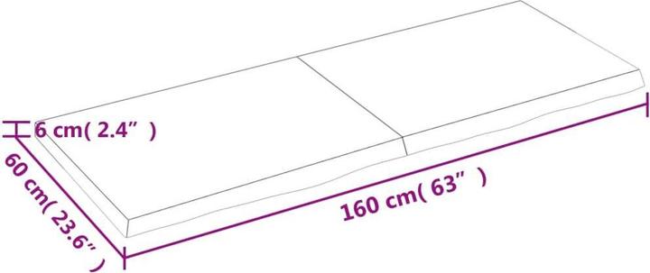 Actual product image VidaXL Emerald (160 x 60 x 6 cm)