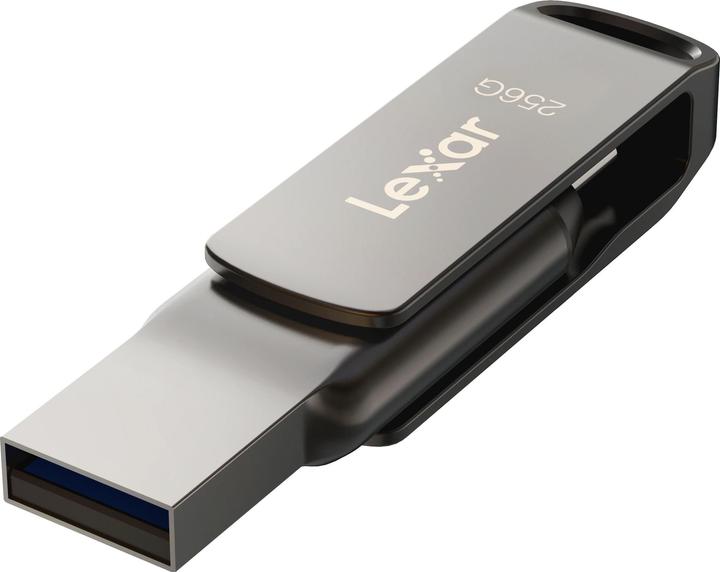 Actual product image Lexar MEMORY DRIVE FLASH USB3.1 256G/D400 LJDD400256G-BNQNG (256 GB, USB-C)
