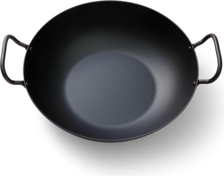 Actual product image Skottsberg Wadjan carbon steel, 34 cm diameter, 2 handles (34 cm, Wok, Carbon steel)