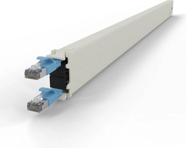 Produktbild PATCHBOX one / Cassette / 30RU / Cat 6A, STP, 1.8 m, Blau (STP, CAT6a, 1.80 m)
