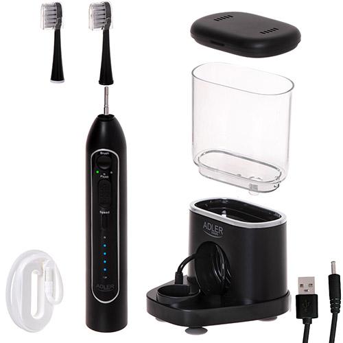Adler Schallzahnbürste mit Munddusche 2-in-1 (Schallzahnbürste)
