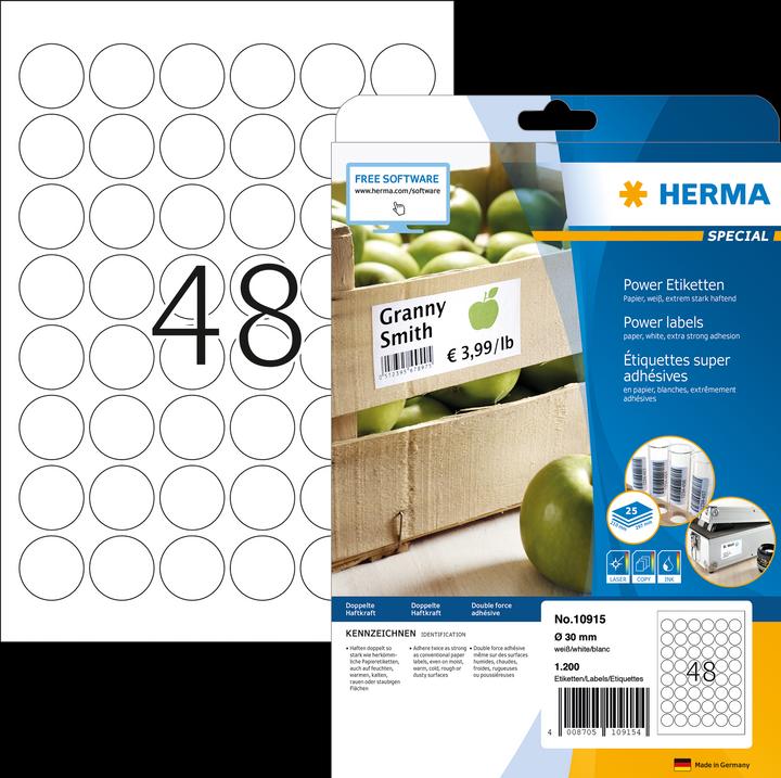 Produktbild HERMA Power Etiketten A4