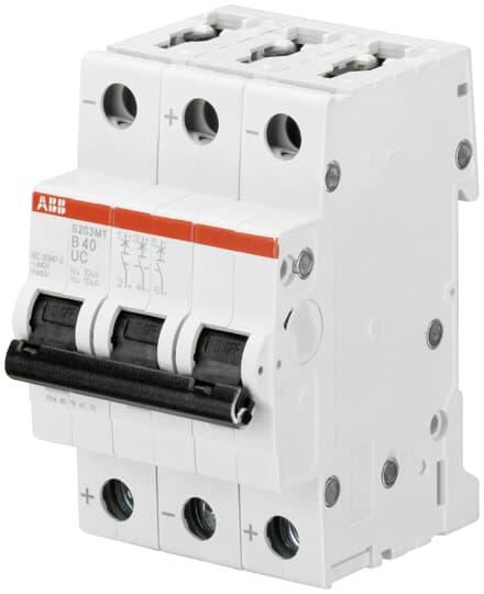 Produktbild ABB Leitungsschutzschalter S203MT-C16UC C16A 3polig 10kA