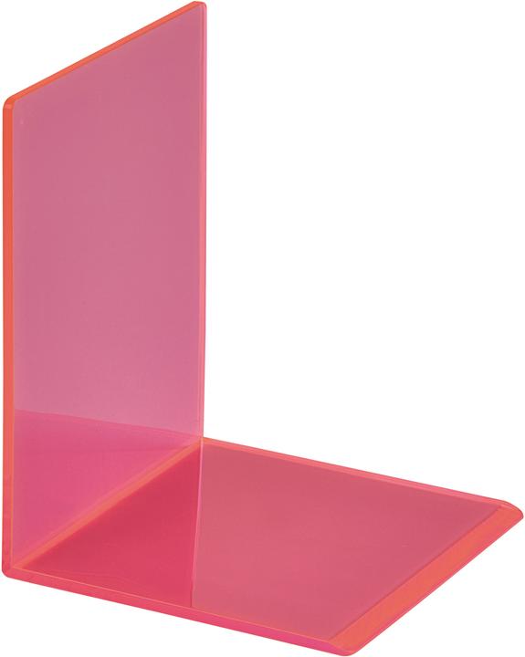 Produktbild Maul Buchstütze 10x10x13cm 3513621 transparent pink 2 Stück (10 x 10 x 13 cm)
